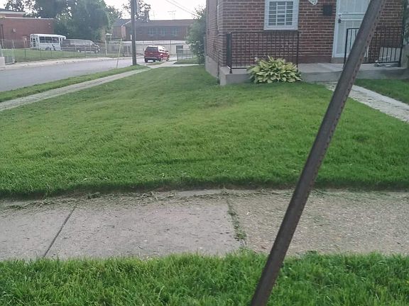 Side view of property