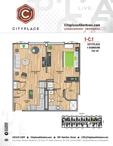 Floor plan 1-C1