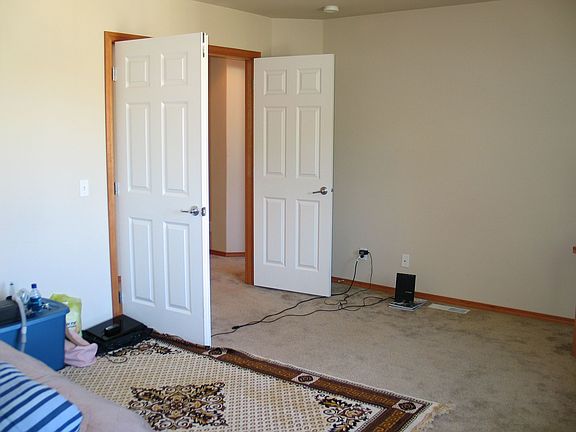 Double door to master bedroom