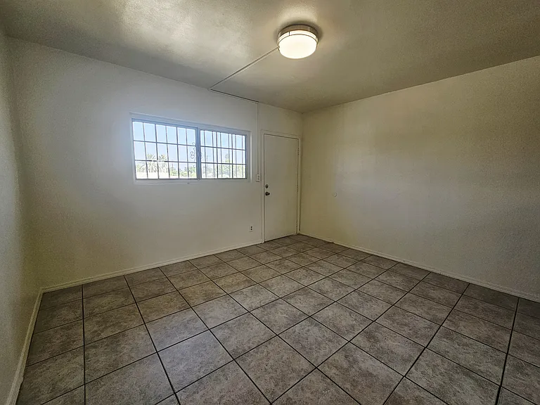 Living room and front door