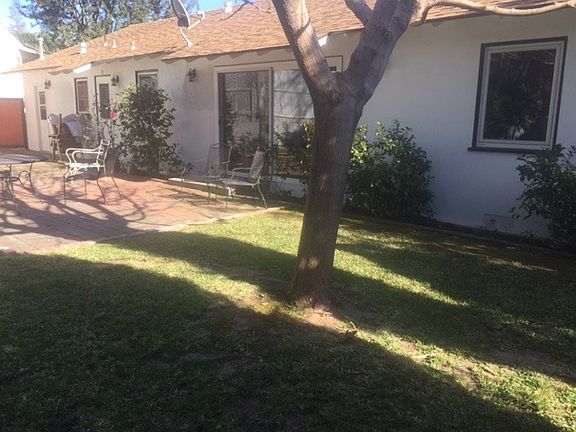 Backyard towards house