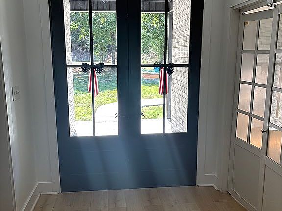 Front door and office door