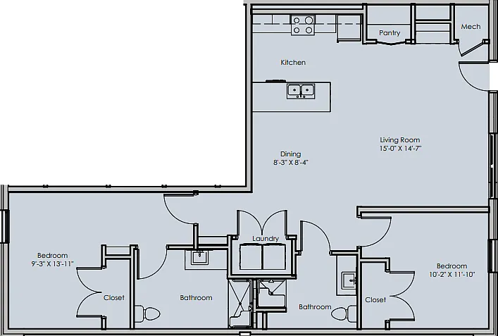 Floor plan B2ADA