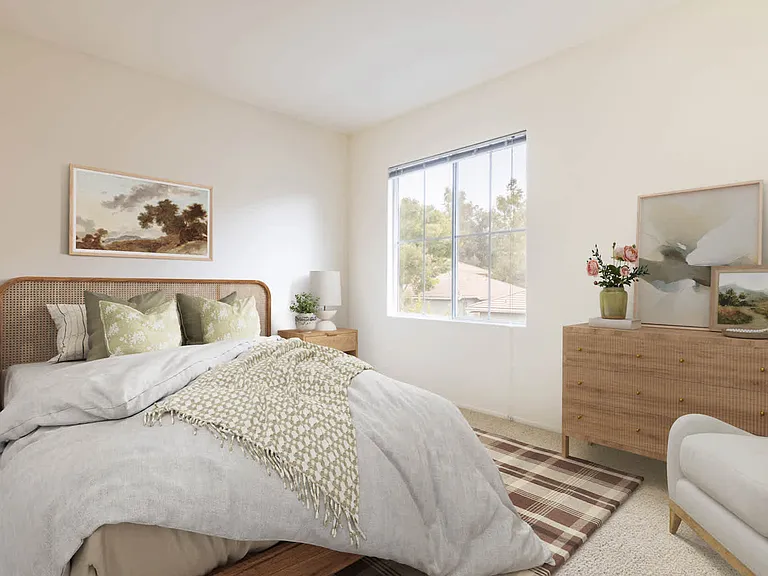 Carpeted Bedroom