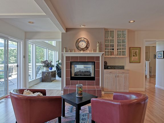 See through gas fireplace