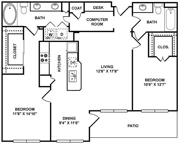 Floor plan D1