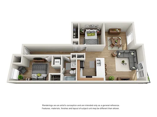 Floor plan 1X1 C