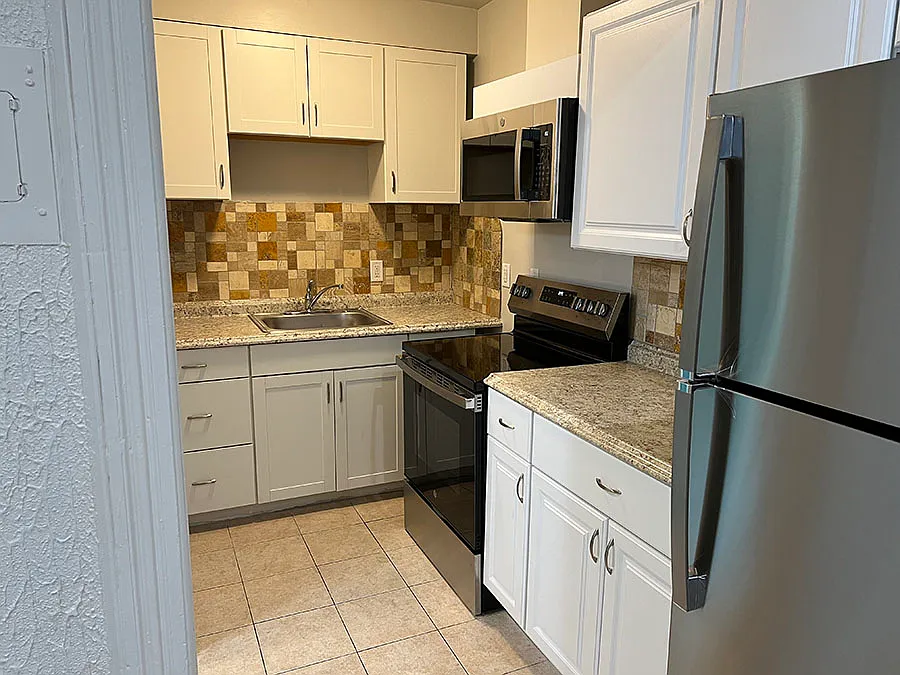 Kitchen with new appliances