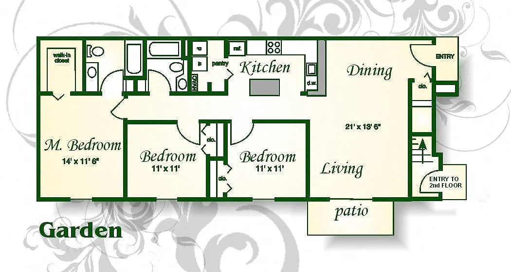 Floor plan Mitchell Garden