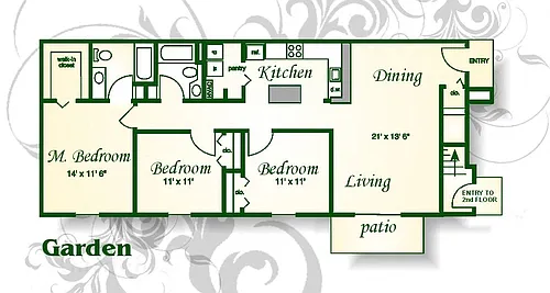 Floor plan Mitchell Garden