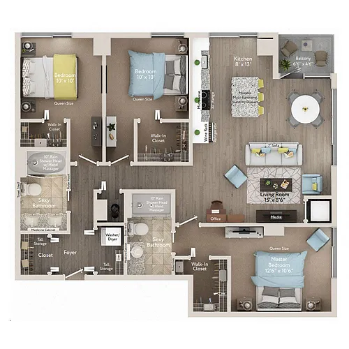 Floor plan D1