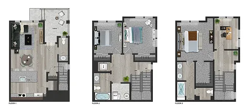 Floor plan 4X2.5-END UNIT