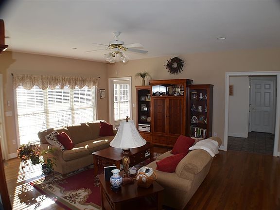 Built ins and fireplace