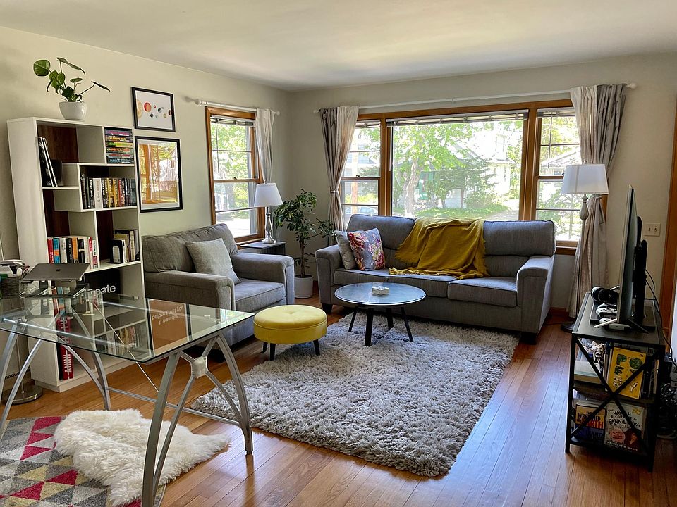 Large living room with hardwood floors.