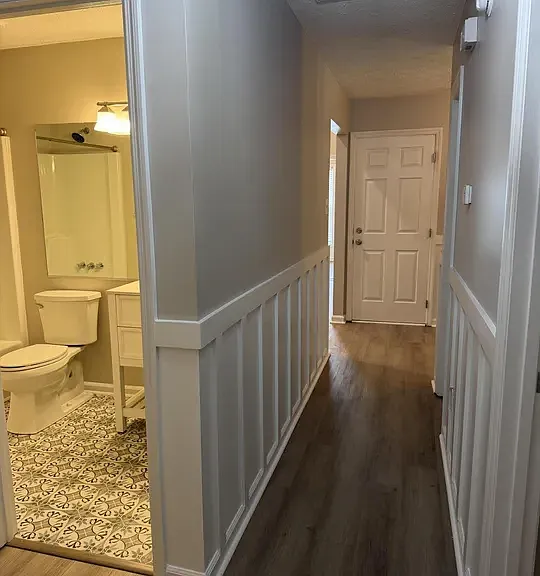 Hallway and bathroom 1