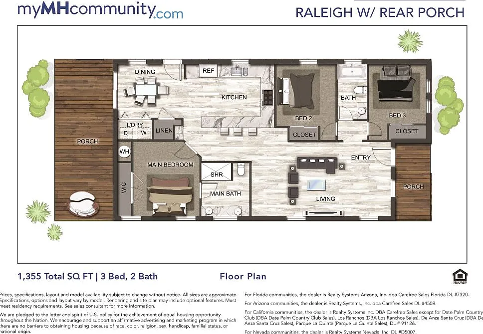 3 bed, 2.0 bath, 1456 sqft, $1,399 — Photo 4