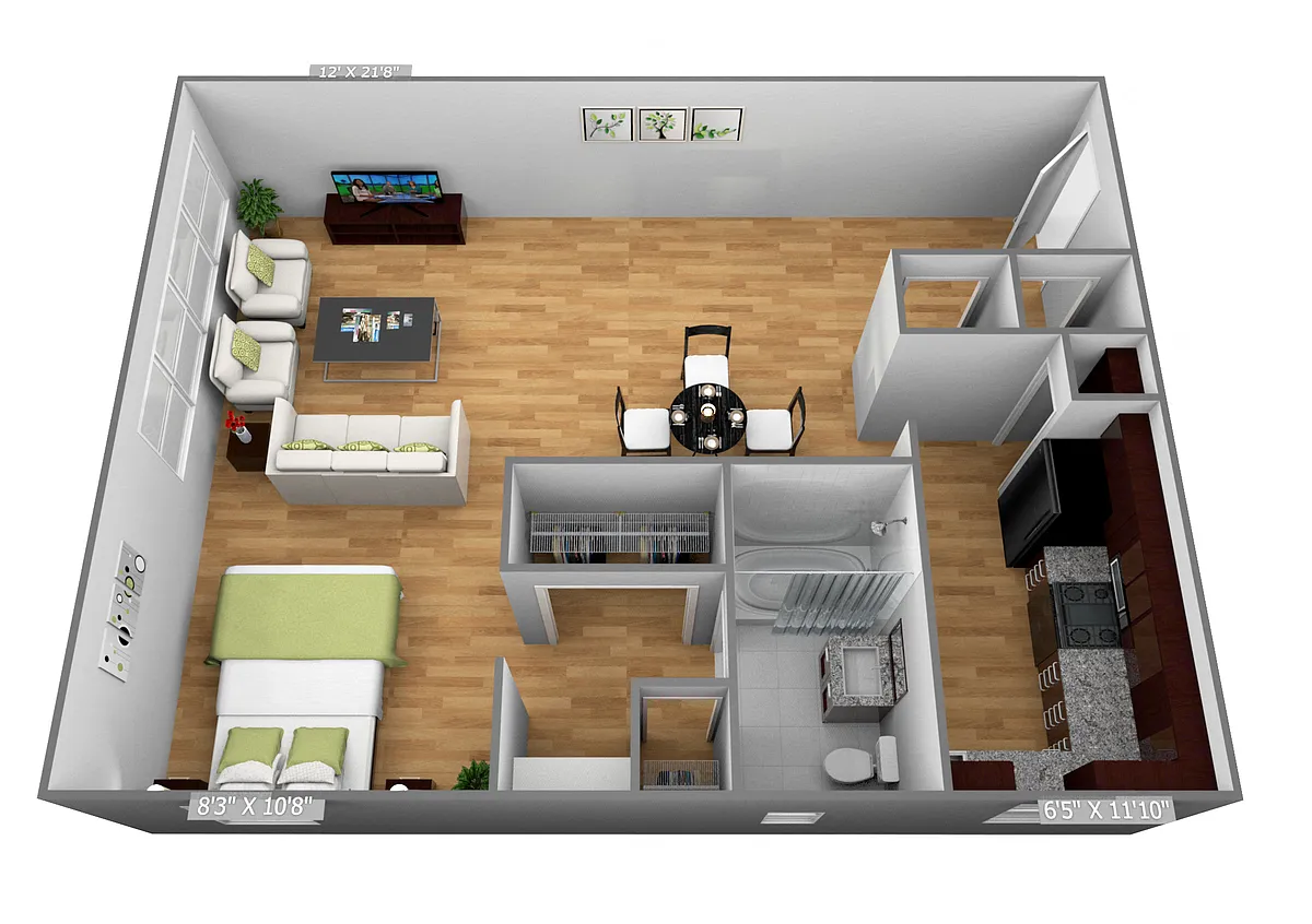 Floor plan Studio