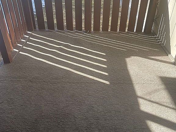 deck looking toward backyard