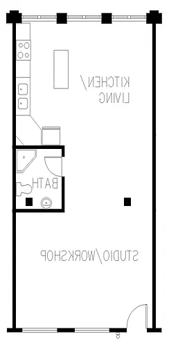 Floor plan Studio