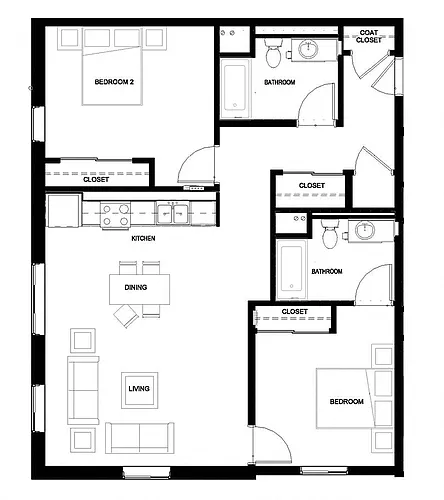 Floor plan 2x2 Grand