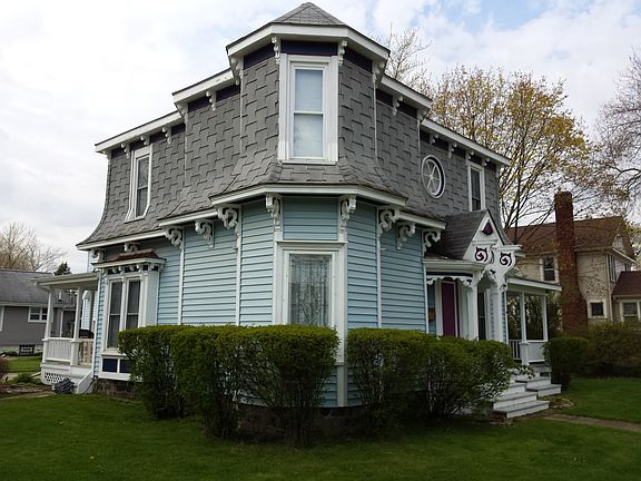 Looking at house from corner