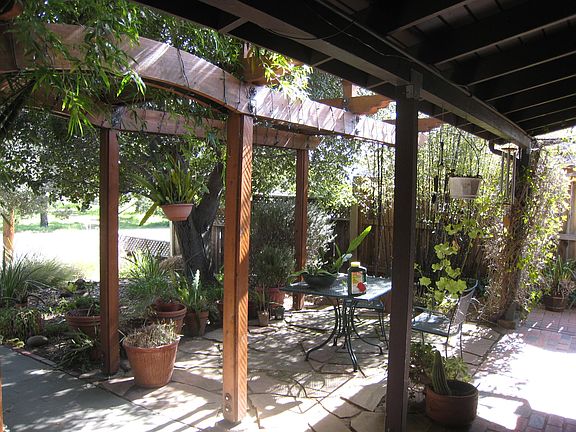 front patio and arbor