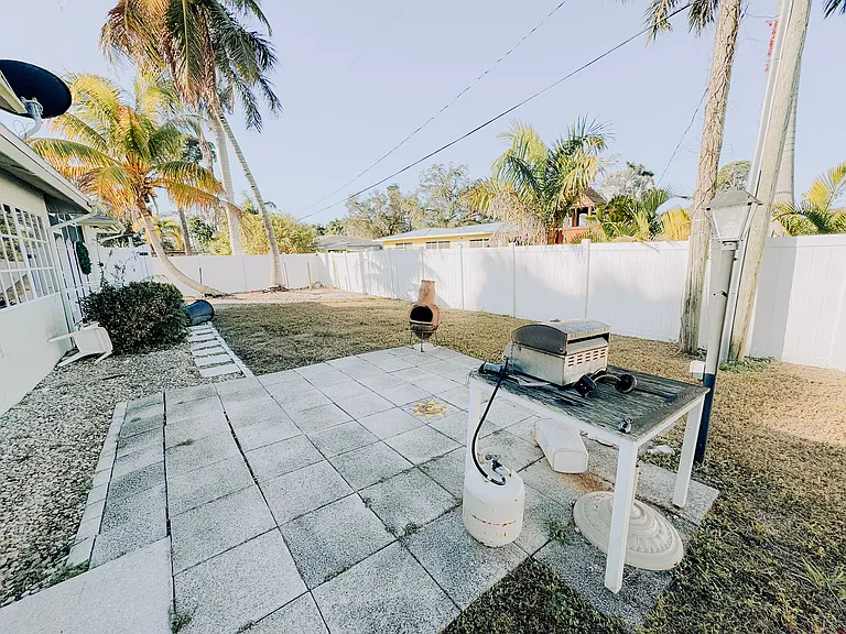 Backyard and patio