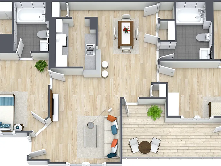 La Mansion Floor plans - 3D - El Palacio - Image La Mansion Floor plans - 3D - El Palacio - Image