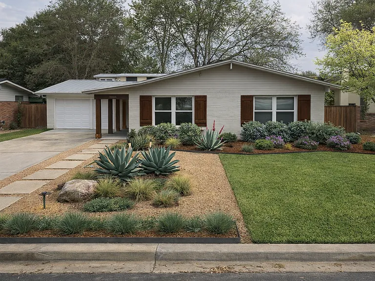 Future view of front yard, planned completion Sept 2026