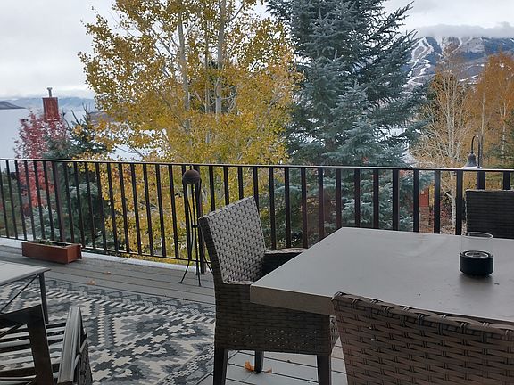 Balcony with view of reservoir