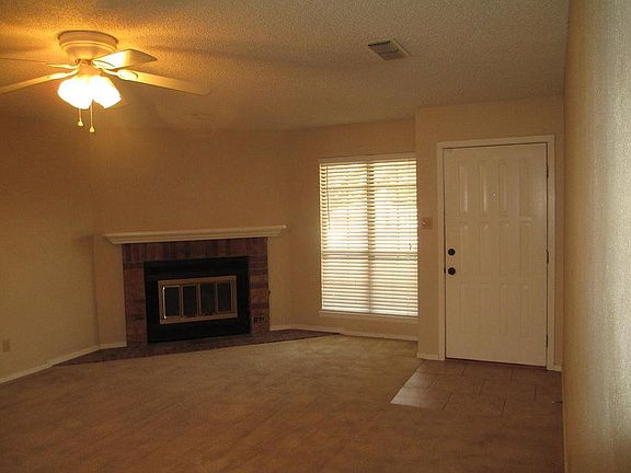 Front entry; fireplace