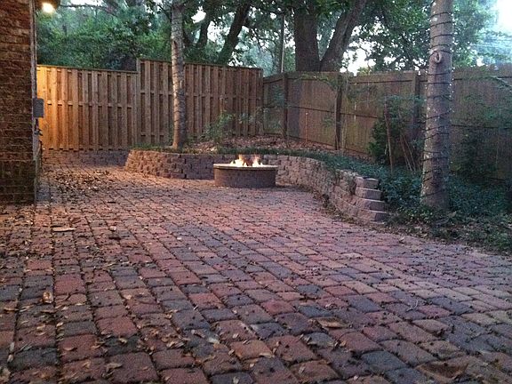 patio with firepit