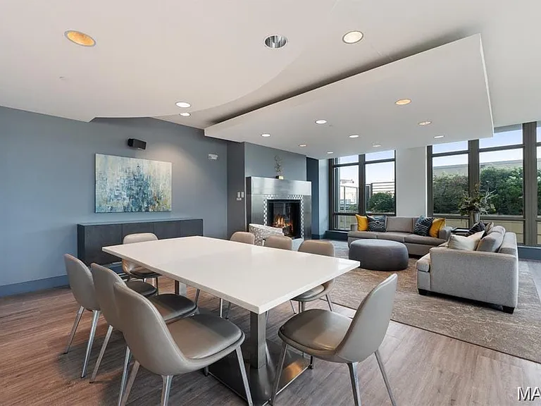 Community room adjacent to the pool area on 7th floor