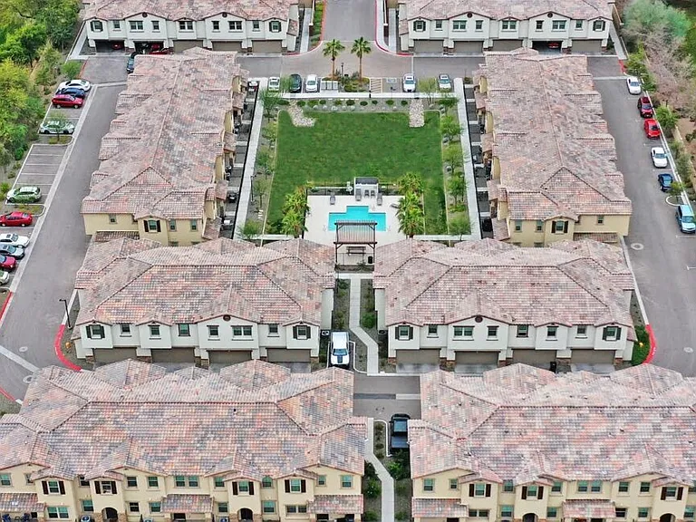 Aerial view of Casa Sole Vita Townhomes
