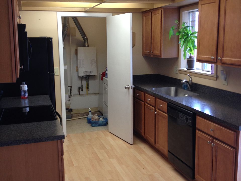 View of kitchen from dining area