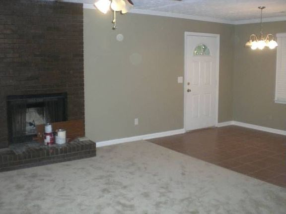 Living Room With Fireplac