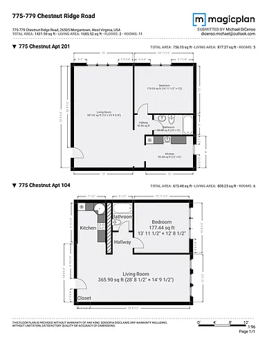 Floor plan 1 Bedroom