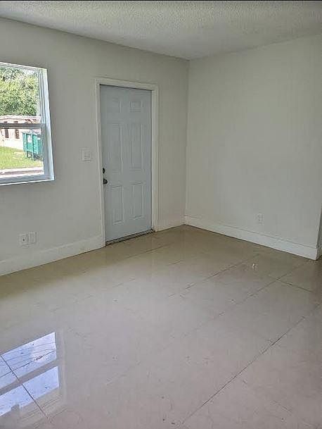 Easy to care for tile throughout.