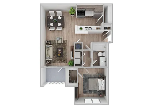 Floor plan One Bedroom