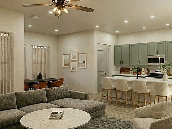 1850 living kitchen dining