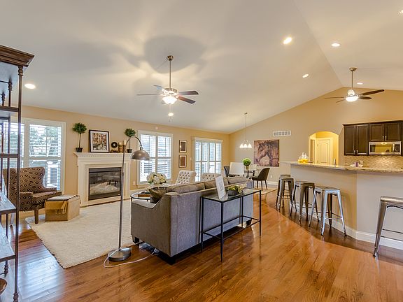 Open Family Room & Kitchen