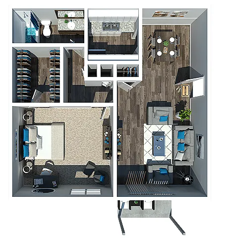 Floor plan 1 Bedroom