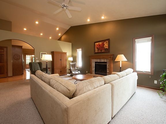 Great Room With Volume Ceiling