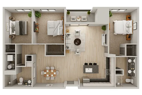 Floor plan 3 Bedroom