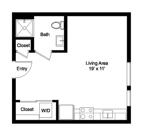 Floor plan East Studio