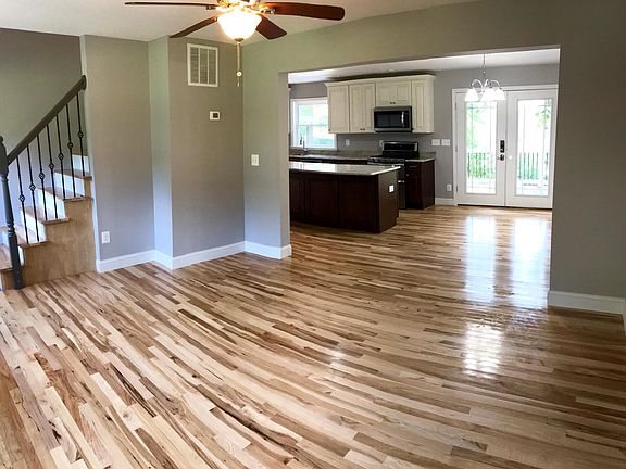 Open living room & kitchen