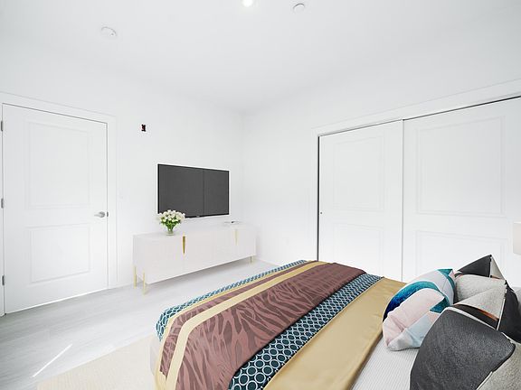 Bedroom with large closet
