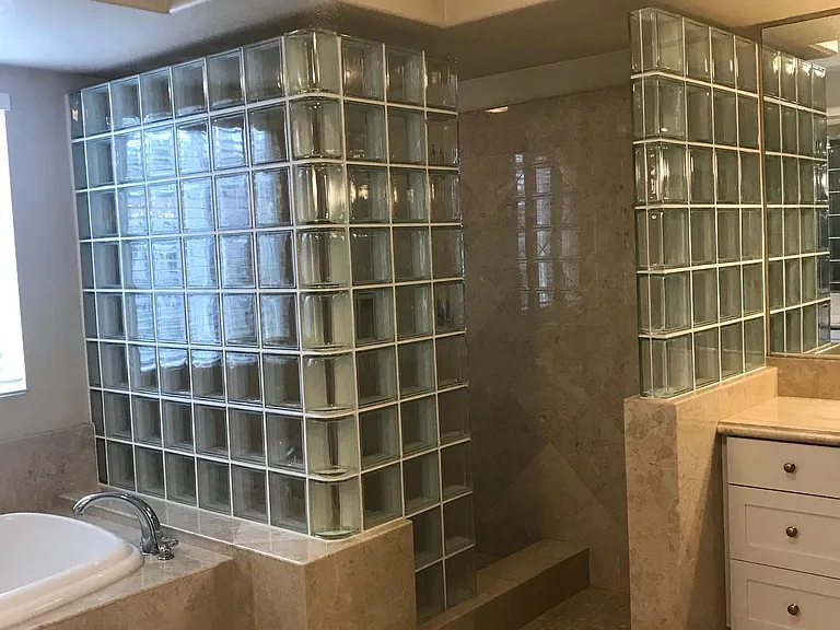 Master Bathroom with full soaking bath tub