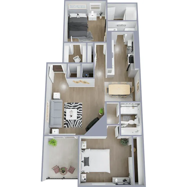 Floor plan Two Bedroom