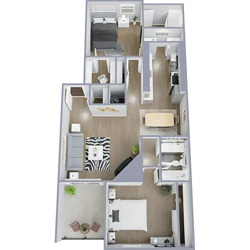 Floor plan Two Bedroom